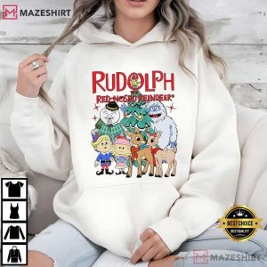 Rudolph The Red Nosed Reindeer Christmas Holiday T Shirt (4)