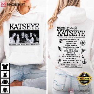 Katseye The Beautiful Chaos Tour 2025 Girl Group T Shirt (3)