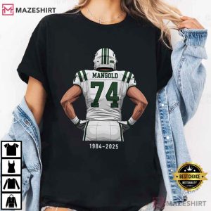 Nick Mangold Memories No 74 Legend Player Football T Shirt (2)