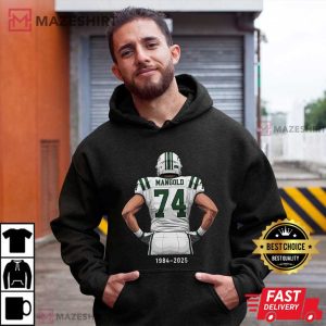 Nick Mangold Memories No 74 Legend Player Football T Shirt (3)