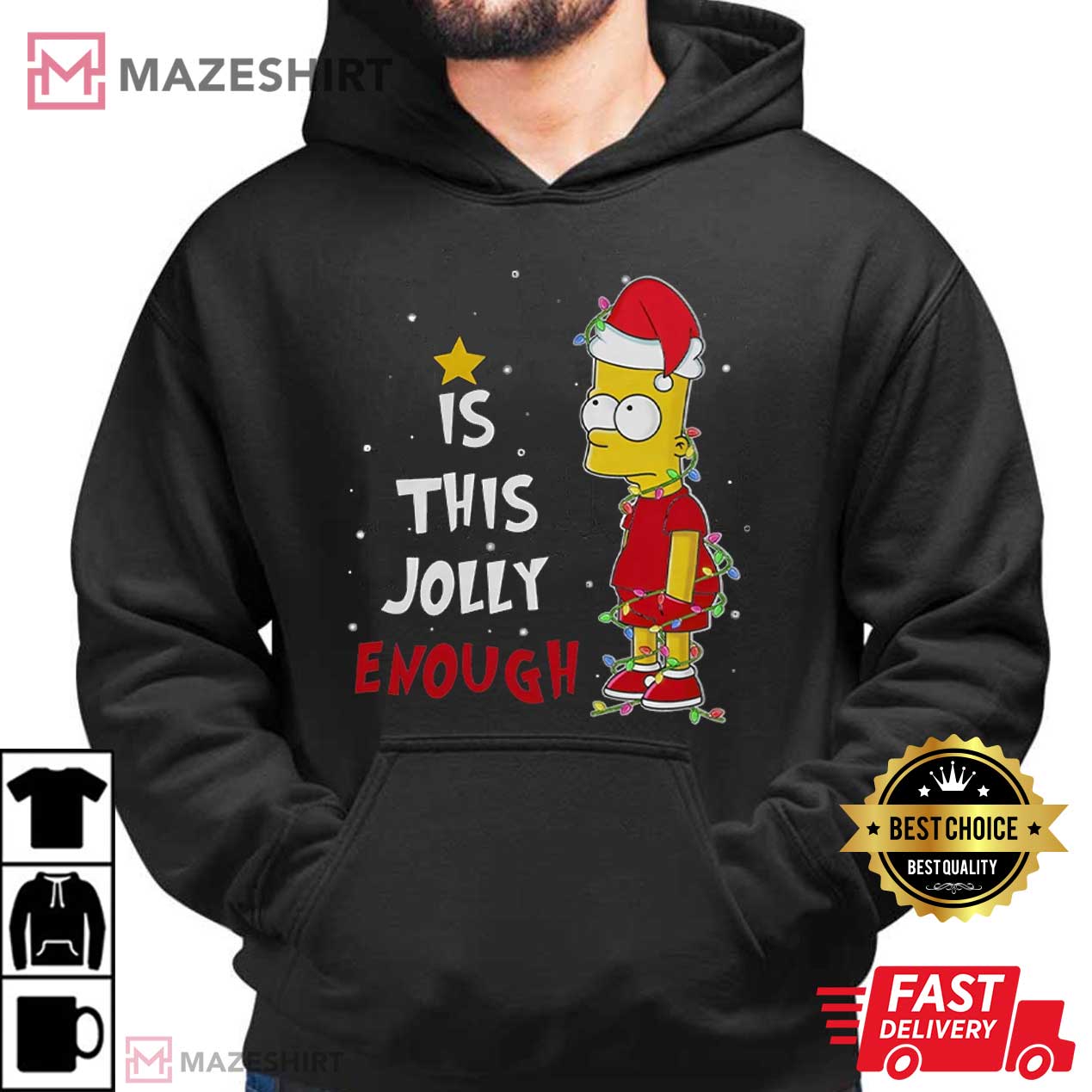 Bart Simpson Christmas This Jolly T-Shirt