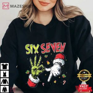 Mean Guy Funny Six Seven Meme Christmas T Shirt (4)