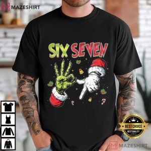 Mean Guy Funny Six Seven Meme Christmas T-Shirt