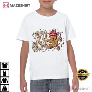 Oh Snap Gingerbread Christmas Funny Holiday Cookie T Shirt (1)