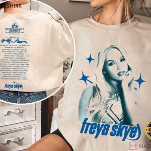 Disney Freya Skye Descendants Zombies Worlds Collide Tour T Shirt (1)