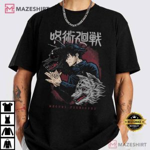Jujutsu Kaisen Megumi Fushiguro Divine Dogs Anime T Shirt (1)
