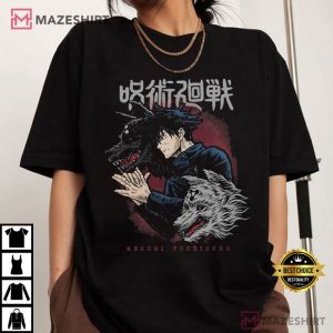 Jujutsu Kaisen Megumi Fushiguro Divine Dogs Anime T Shirt (2)