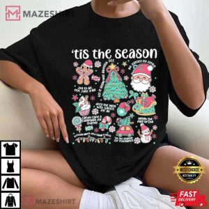 Subtle Anti Trump Doodle Christmas Festive Holiday T Shirt (1)