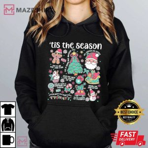 Subtle Anti Trump Doodle Christmas Festive Holiday T Shirt (3)