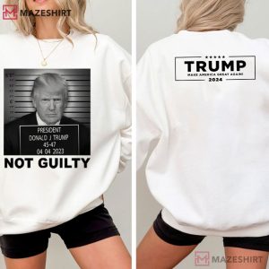 Donald Trump Not Guilty Campaign Mug Shot T Shirt (3)