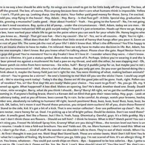 Bee Movie Script Meme Film T Shirt (5)