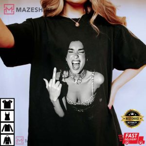 Dua Lipa Middle Finger Fan Gift T Shirt (2)