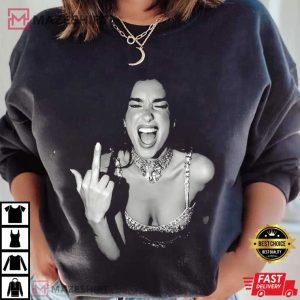Dua Lipa Middle Finger Fan Gift T Shirt (3)