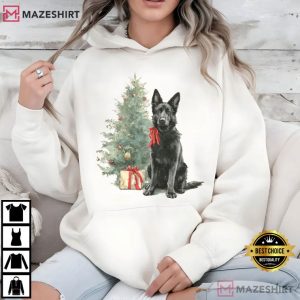 Black German Shepherd Christmas T Shirt (4)
