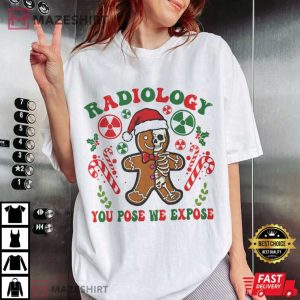 Radiology Gingerbread Xray Christmas T Shirt (1)