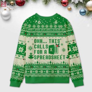 Ohh This Calls For A Spreadsheet Ugly Christmas Sweater (1)