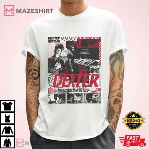 Dexter Morgan Vintage Crime Thriller Graphic T Shirt (1)