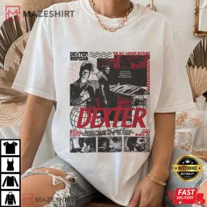 Dexter Morgan Vintage Crime Thriller Graphic T Shirt (2)