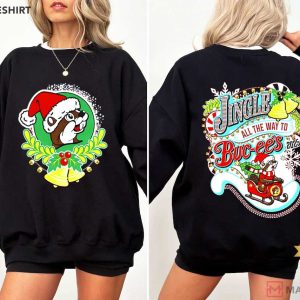 Jingle All The Way To Buc Ees Christmas 2025 T Shirt (2)