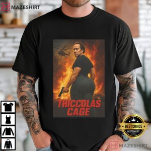 Thiccolas Cage Meme Funny T-Shirt