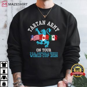 Tartan Army On Tour Scotland World Cup 2026 T Shirt (4)