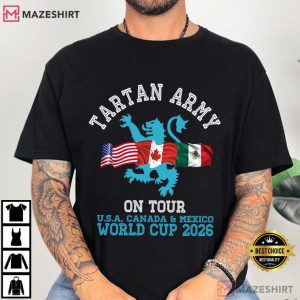 Tartan Army On Tour Scotland World Cup 2026 T Shirt (1)