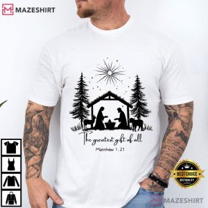 The Greatest Gift Of All Christian Christmas T Shirt (2)