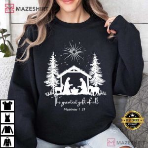 The Greatest Gift Of All Christian Christmas T Shirt (3)