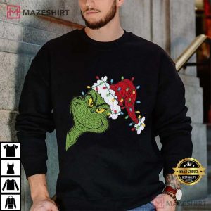 Feeling Extra Grinch Today Faux Crochet Yarn Christmas T Shirt (4)