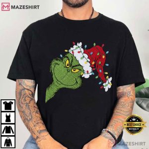 Feeling Extra Grinch Today Faux Crochet Yarn Christmas T Shirt (1)