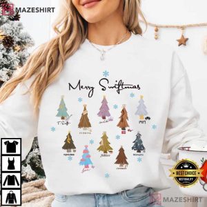 Merry Swiftmas Christmas Tree Eras T Shirt (4)