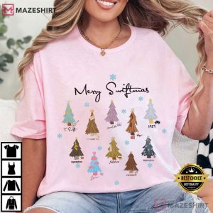 Merry Swiftmas Christmas Tree Eras T Shirt (2)