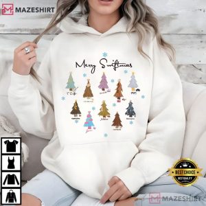 Merry Swiftmas Christmas Tree Eras T Shirt (3)
