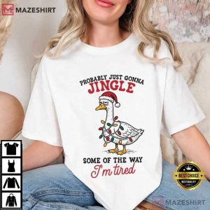 Christmas Goose Holiday Humor Funny Sarcastic T Shirt (2)