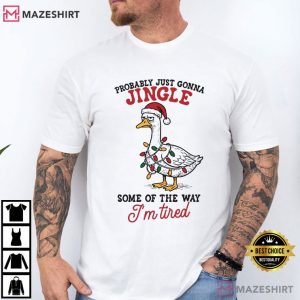 Christmas Goose Holiday Humor Funny Sarcastic T-Shirt