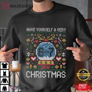 Have Yourself A Very Christmas 6-7 Pixel Art T-Shirt