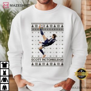 Scott McTominay Christmas Overhead Kick Goal Football T Shirt (4)
