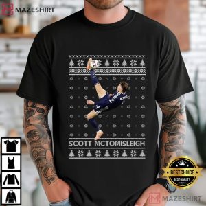 Scott McTominay Christmas Overhead Kick Goal Football T Shirt (2)