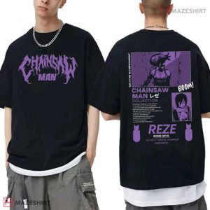 Chainsaw Man Reze Vintage Devil Hunter Girl Anime T-Shirt