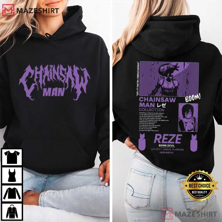Chainsaw Man Reze Vintage Devil Hunter Girl Anime T-Shirt Chainsaw Man Reze Vintage Devil Hunter Girl Anime T-Shirt