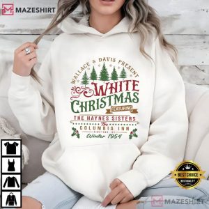White Christmas Columbia Inn Pine Tree Vermont T Shirt (3)