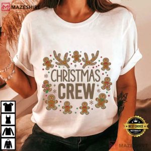 Gingerbread Crew Family Christmas Holiday T Shirt (1)