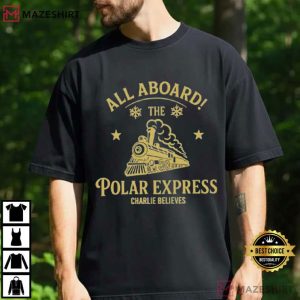 All Aboard Polar Express Christmas Personalised T-Shirt