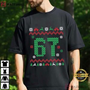 Santa Six Seven Ugly Christmas Sweater T-Shirt