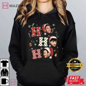 Ho Ho Ho JoBros Christmas 20th Anniversary Of Jonas Vintage T Shirt (3)