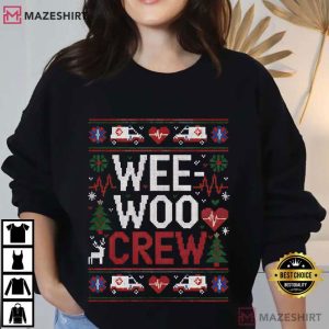 Wee Woo Crew Ugly Sweater Christmas T Shirt (4)