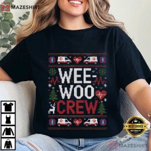 Wee Woo Crew Ugly Sweater Christmas T Shirt (2)