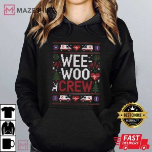 Wee Woo Crew Ugly Sweater Christmas T Shirt (3)
