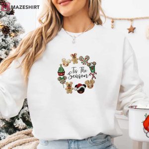 Gingerbread Mickey Minnie Tis The Season Disney Embroidered Sweatshi (3)