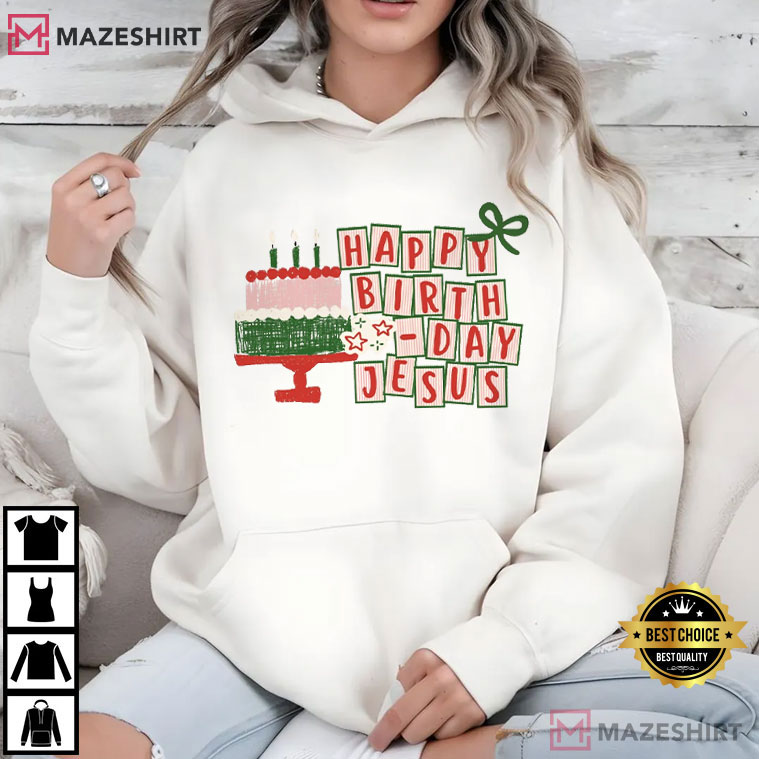 Happy Birthday Jesus Christmas T-Shirt Happy Birthday Jesus Christmas T-Shirt